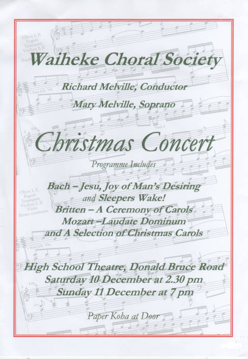 Christmas Concert poster