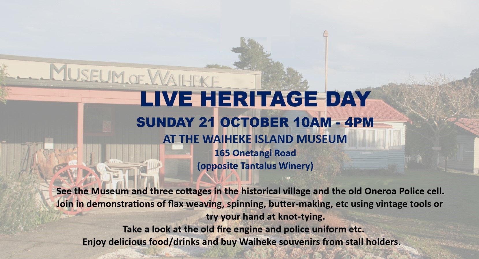 Live Heritage Day, Sunday 21 October 2018