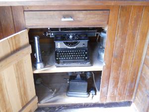 Police cell typewriter